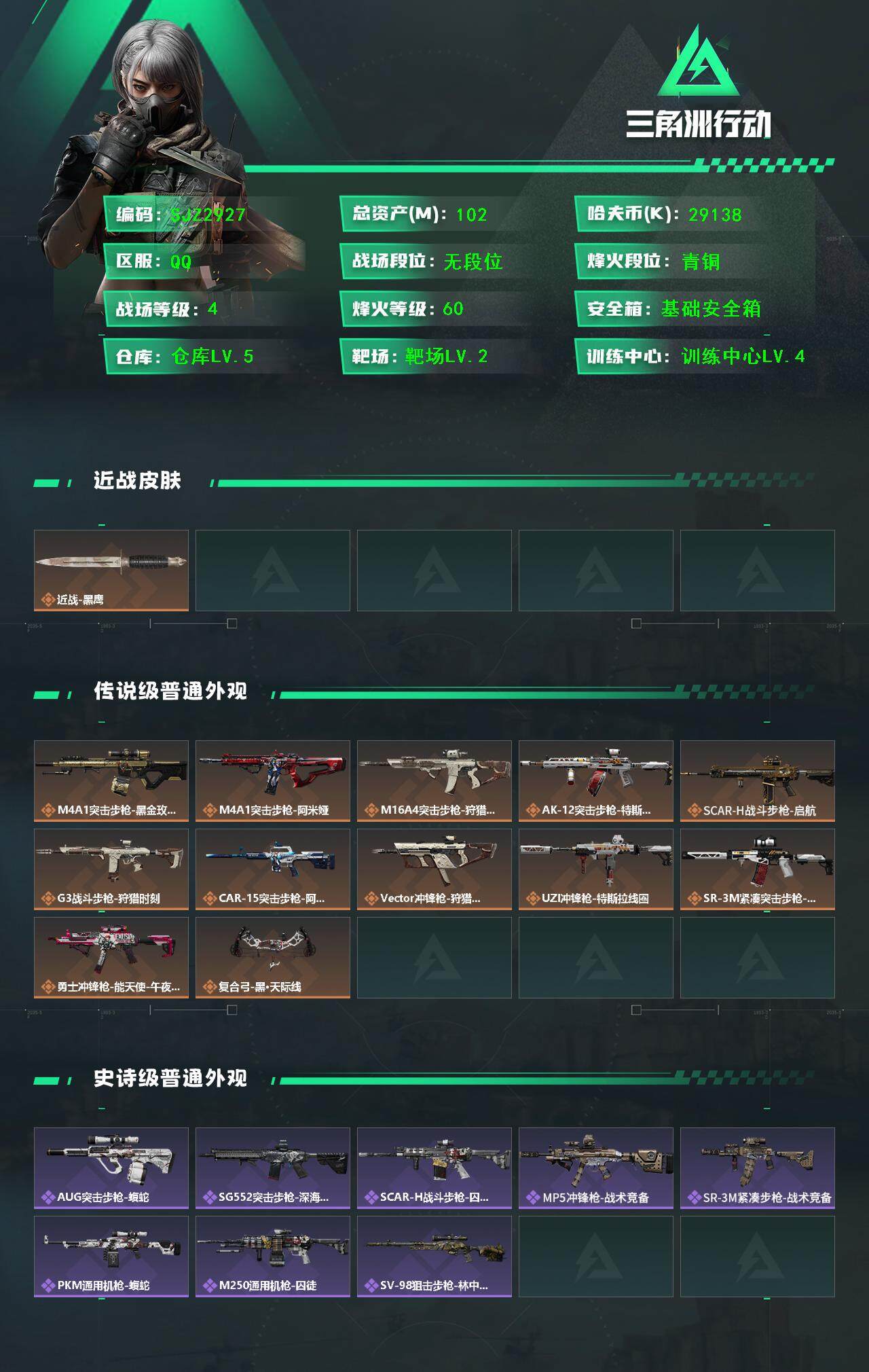 SJZCMW365232三角洲行动账号详情图2