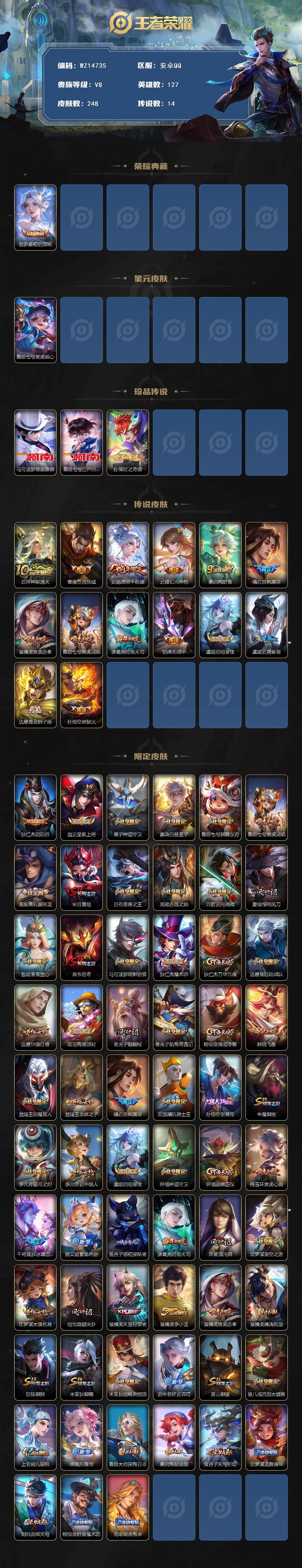 WZ0349477王者荣耀账号详情图2