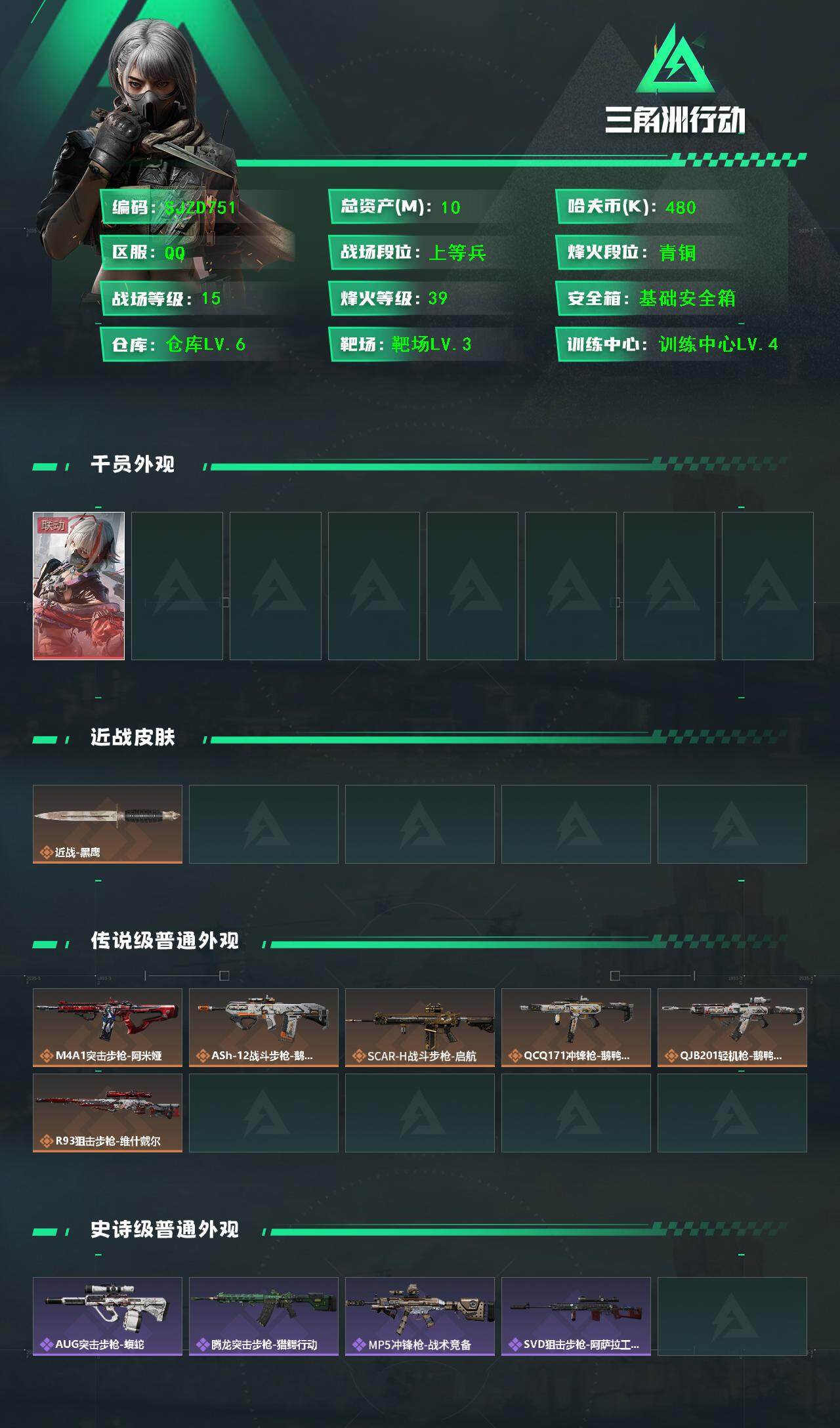 SJZCMW364840三角洲行动账号详情图2