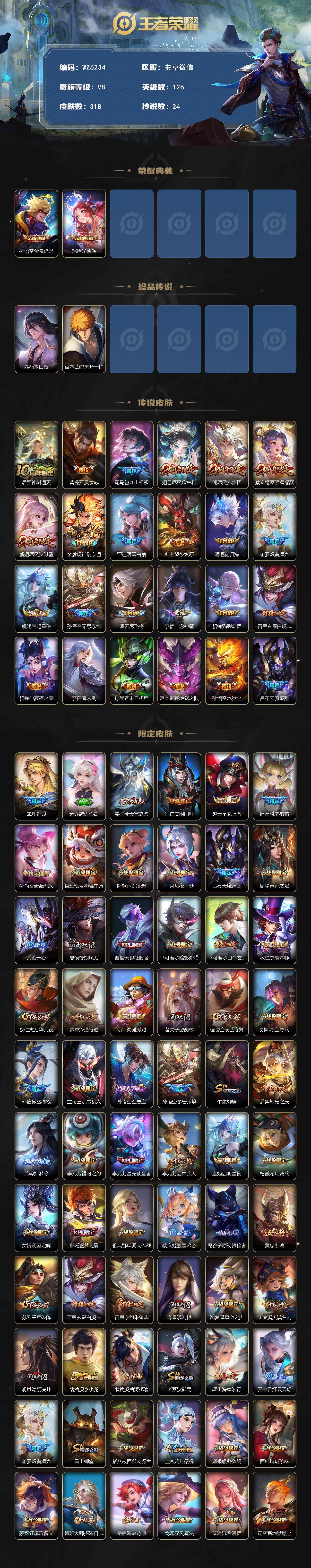 WZXS3377824王者荣耀账号详情图2