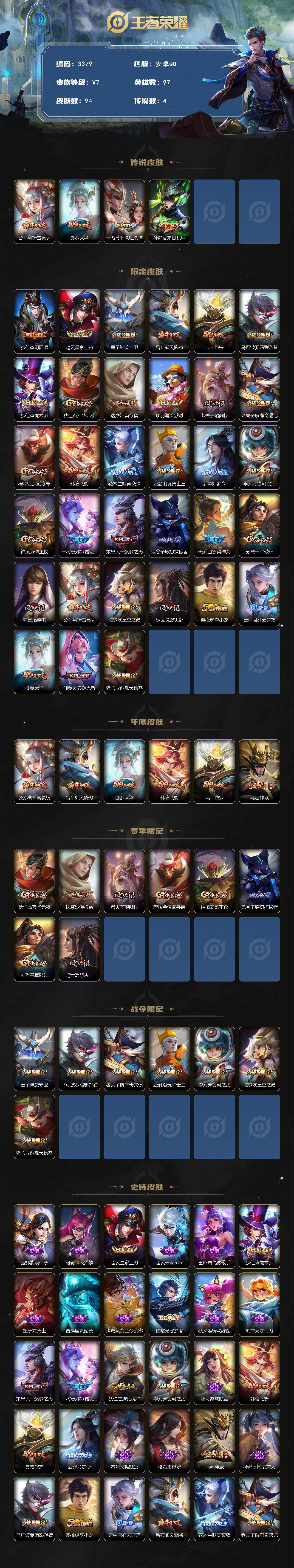 WZJZ3382846王者荣耀账号详情图2