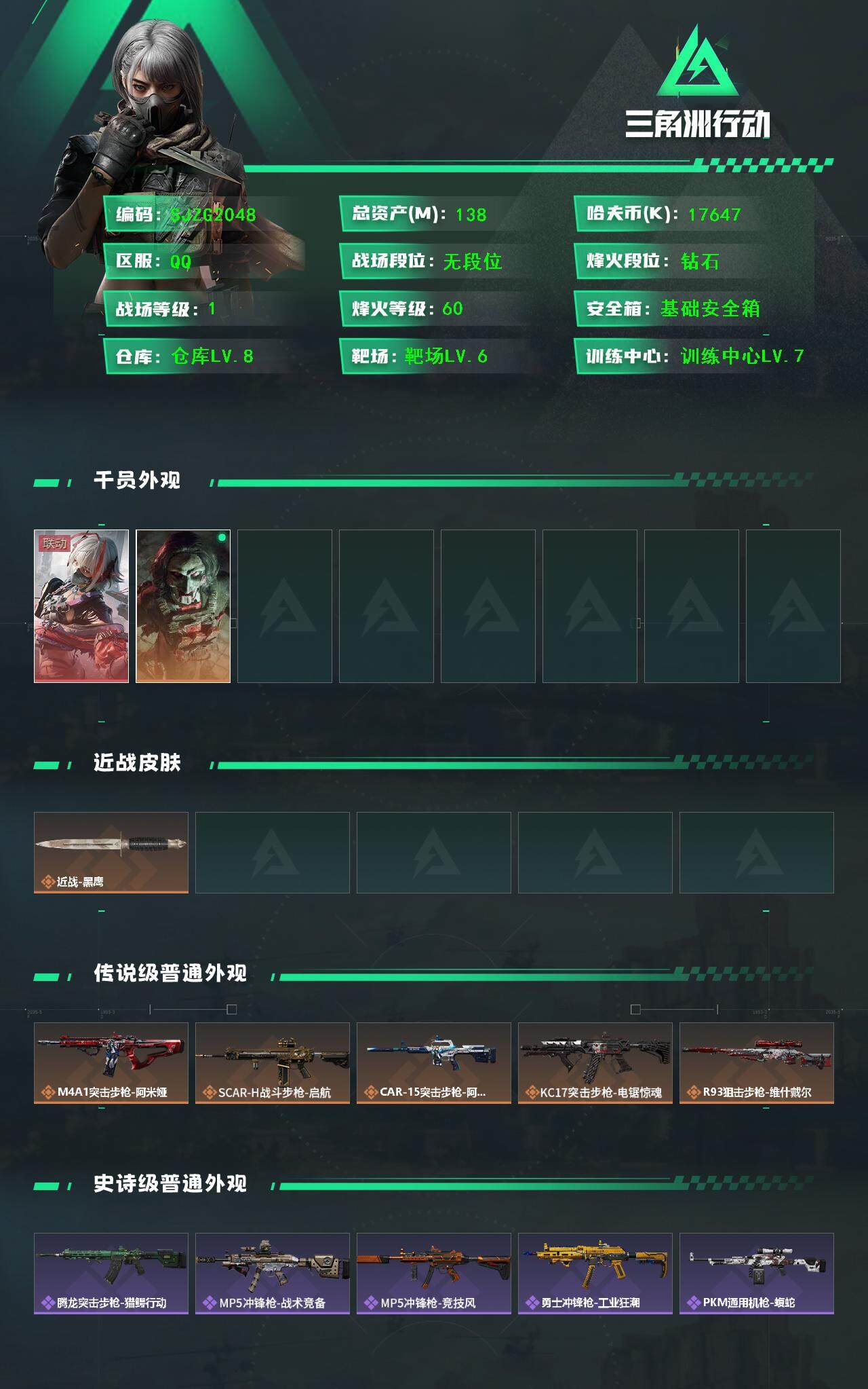 SJZCMW365049三角洲行动账号详情图2