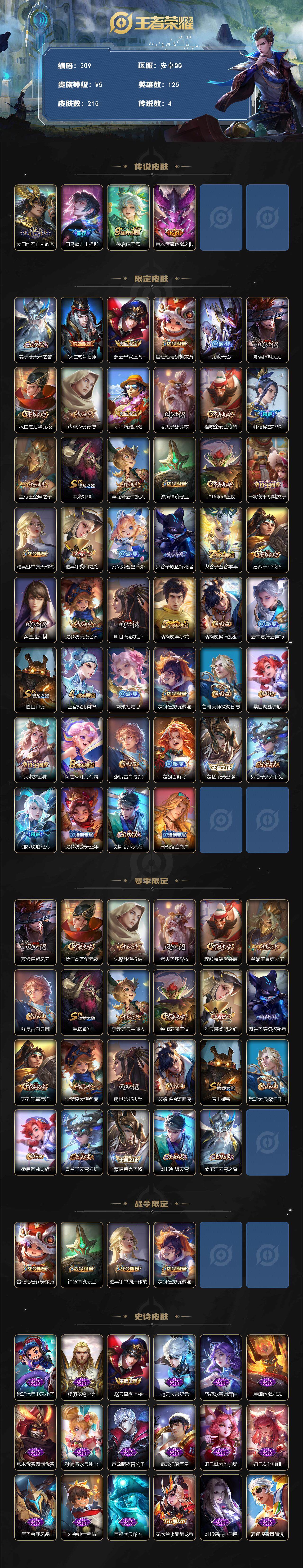 WZCMW3377201王者荣耀账号详情图2