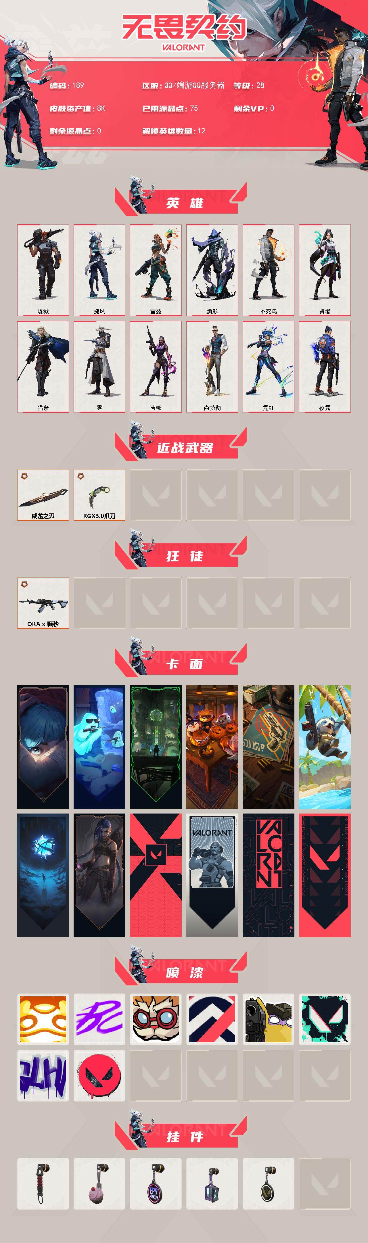 WWQXL324009无畏契约账号详情图2 WWQXL324009无畏契约账号详情图2