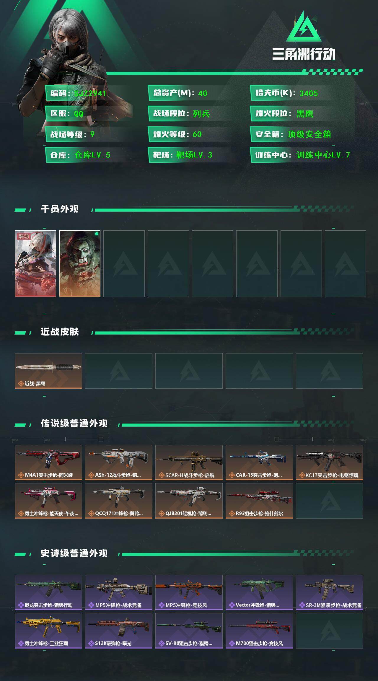 SJZCMW365651三角洲行动账号详情图2