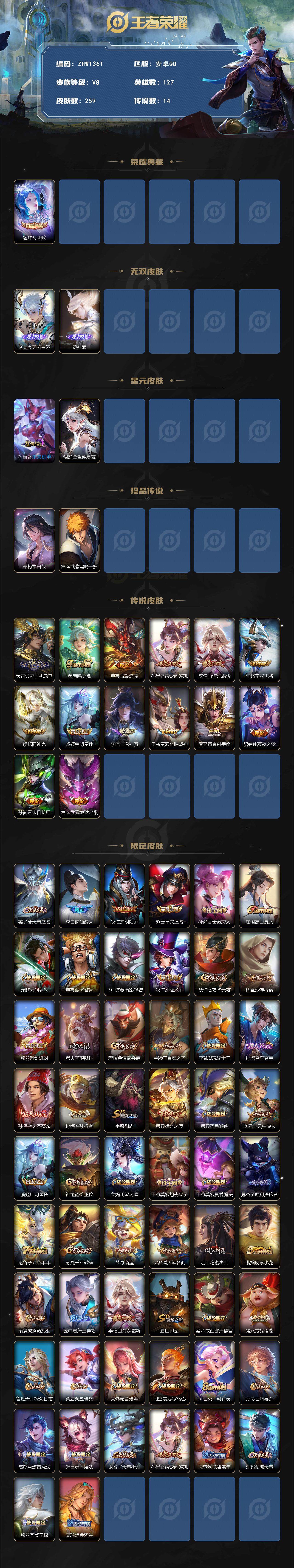 WZLX3379833王者荣耀账号详情图2