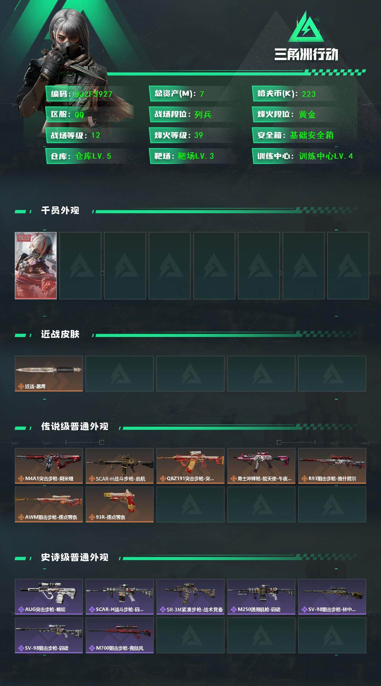 SJZCMW365812三角洲行动账号详情图2