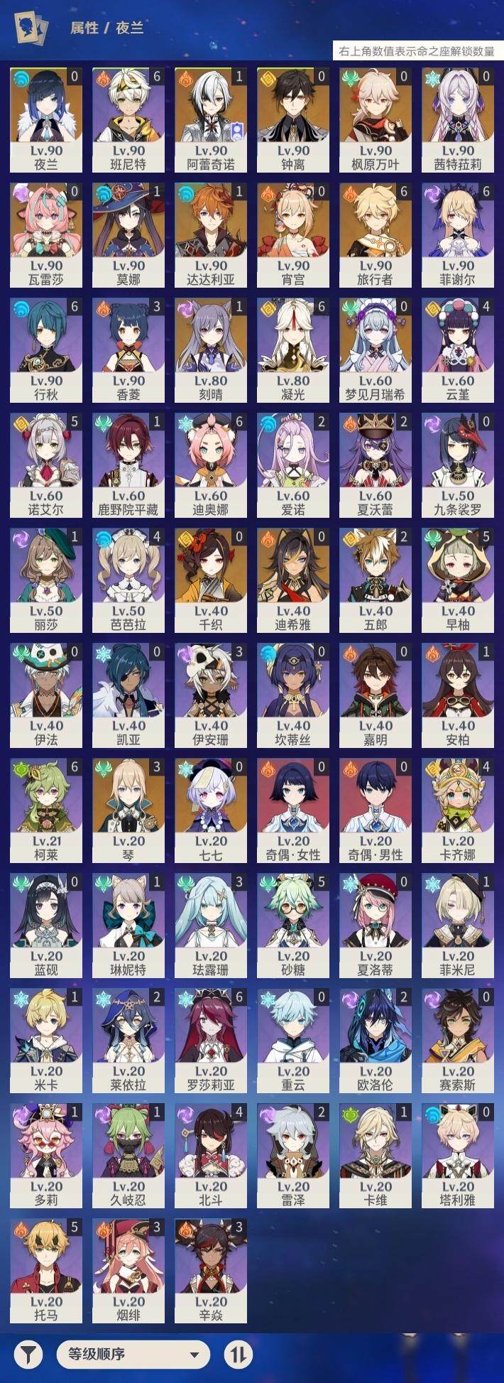 YSEY315068原神账号详情图3 YSEY315068原神账号详情图3