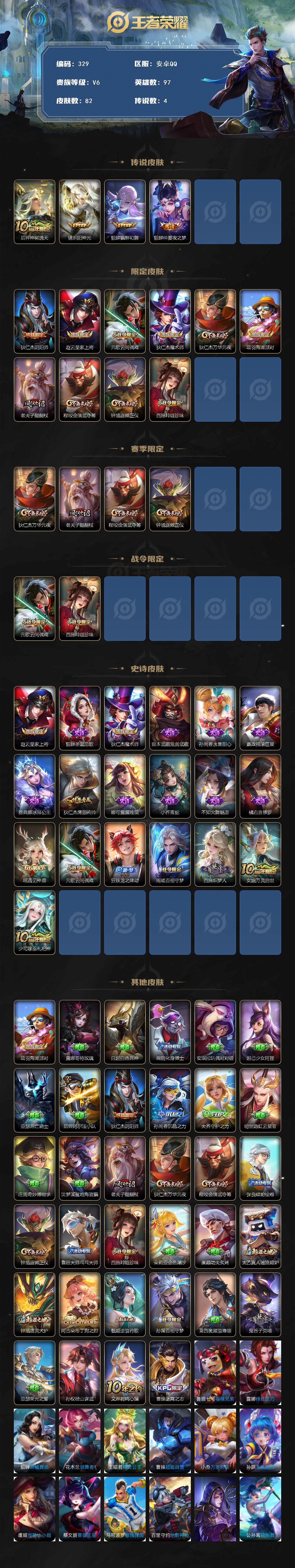 WZCMW3378074王者荣耀账号详情图2