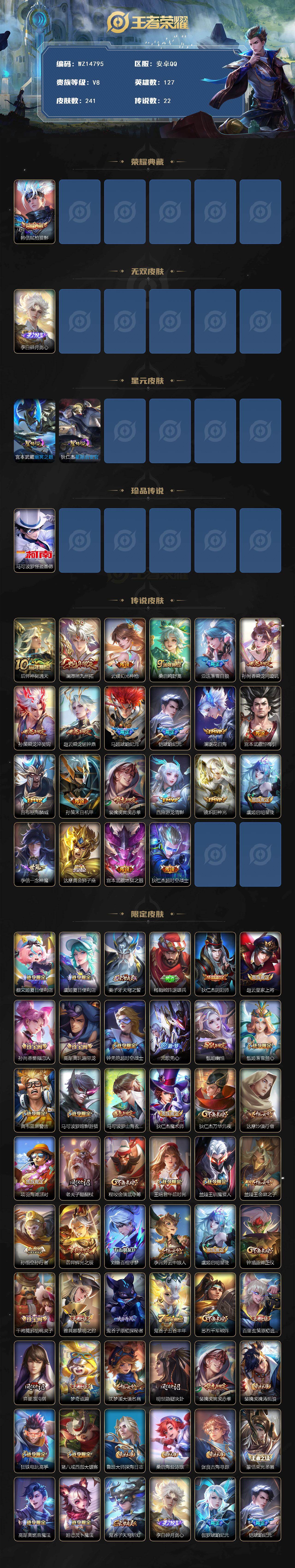 WZ0349486王者荣耀账号详情图2