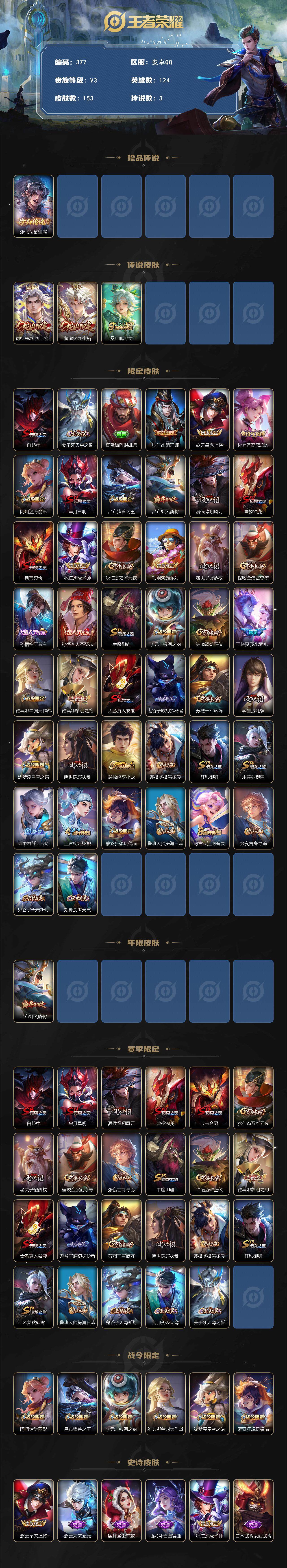 WZCMW3379508王者荣耀账号详情图2