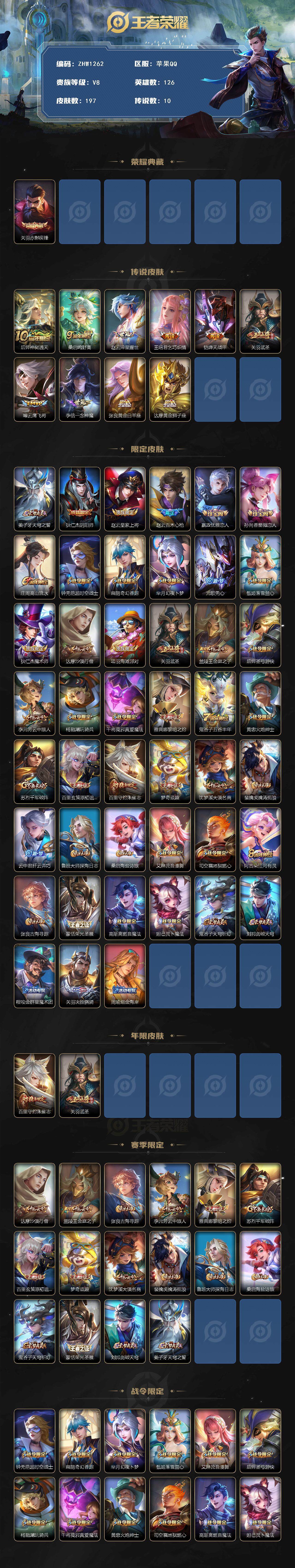 WZLX3381544王者荣耀账号详情图2