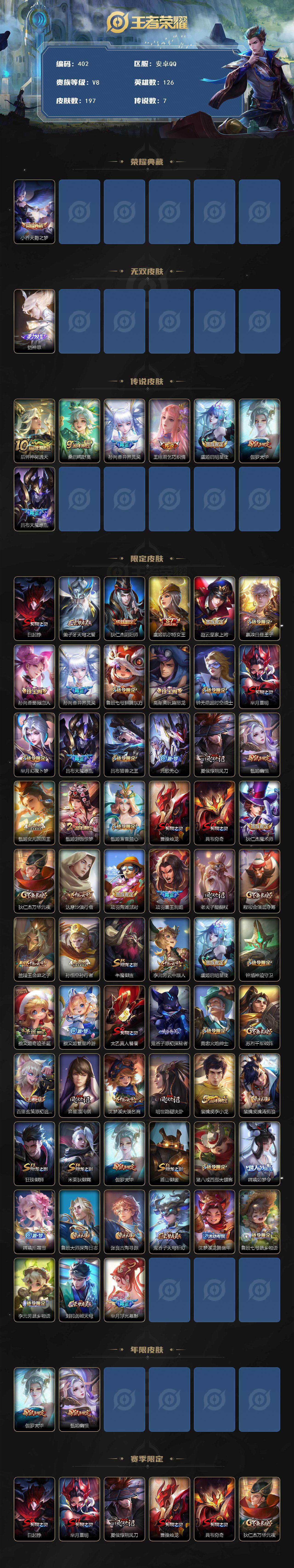 WZCMW3381066王者荣耀账号详情图2