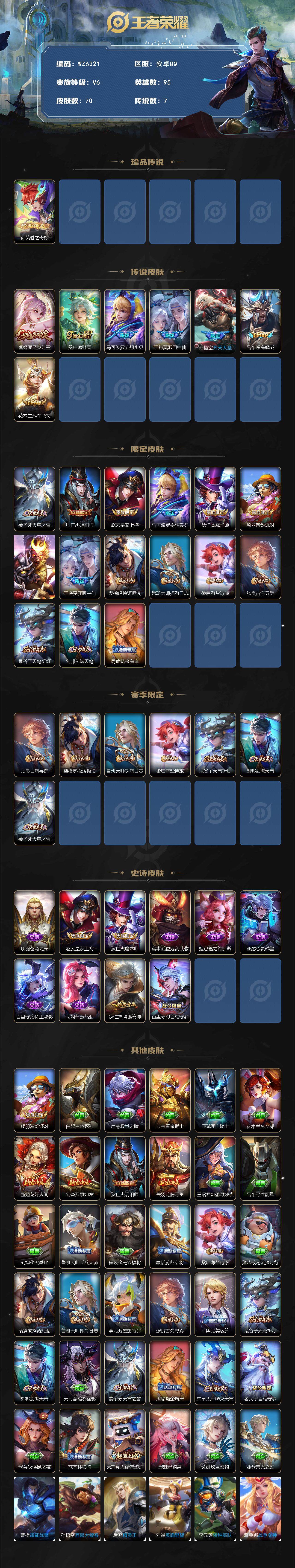 WZXS3381942王者荣耀账号详情图2