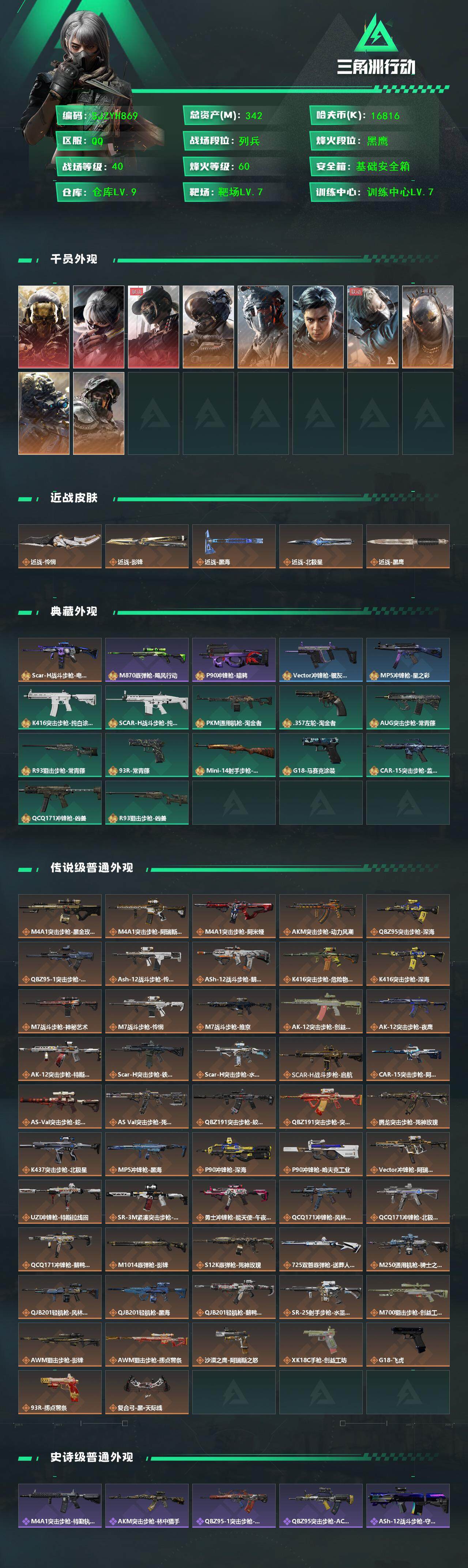 SJZQM370577三角洲行动账号详情图3 SJZQM370577三角洲行动账号详情图3