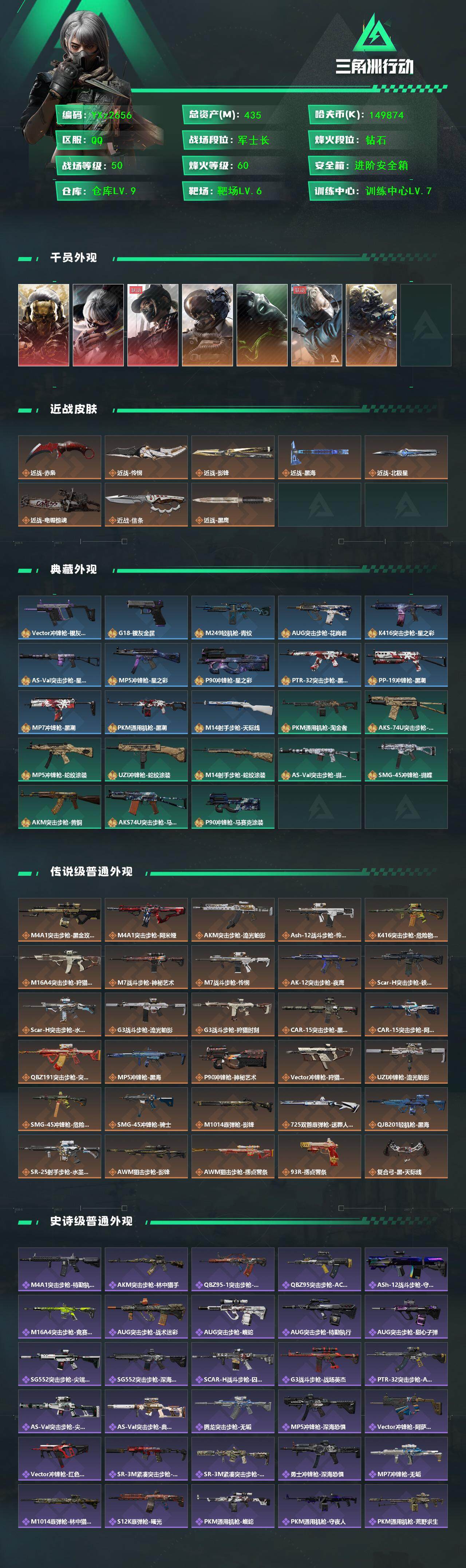 SJZCMW431001三角洲行动账号详情图2