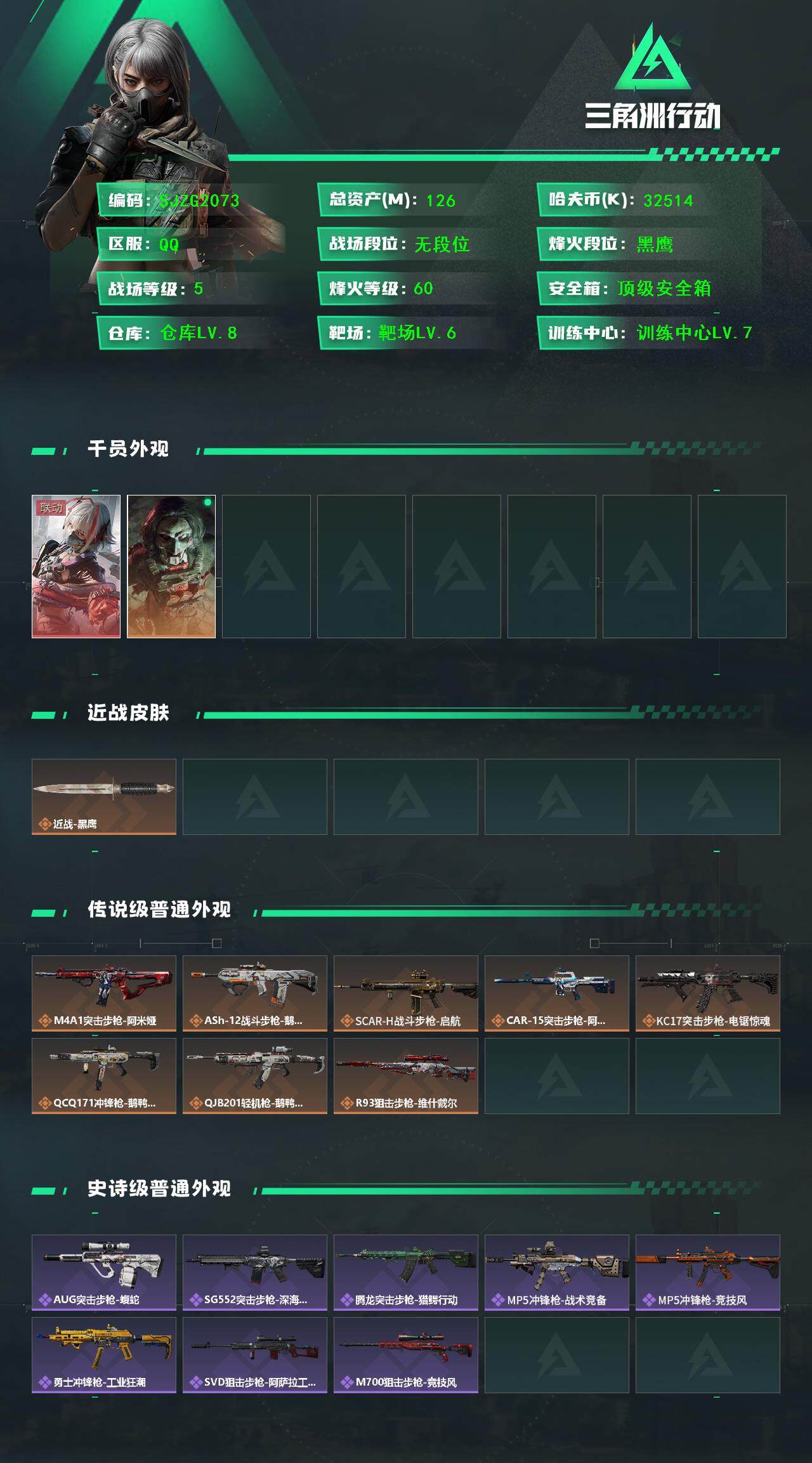 SJZQM365715三角洲行动账号详情图3