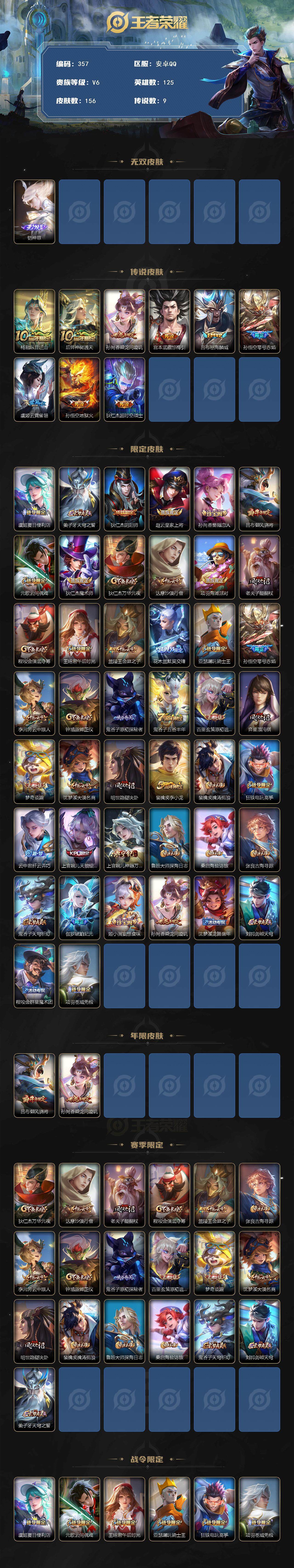 WZCMW3379506王者荣耀账号详情图2