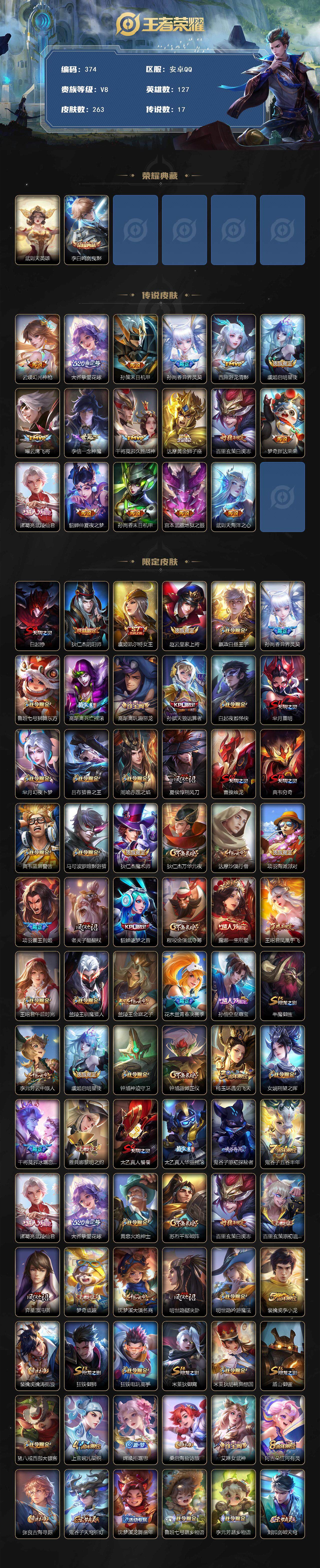 WZCMW3379511王者荣耀账号详情图2