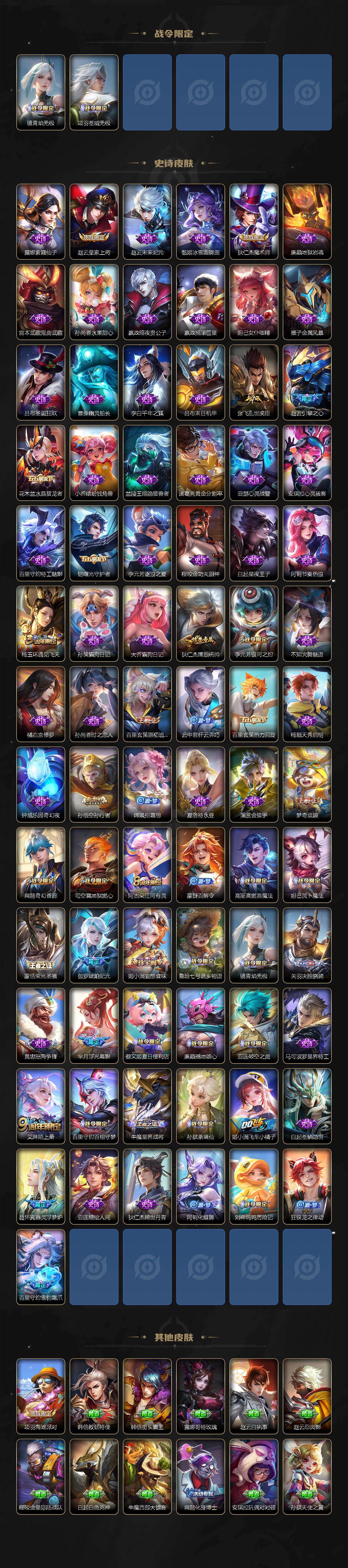 WZ0349494王者荣耀账号详情图3 WZ0349494王者荣耀账号详情图3