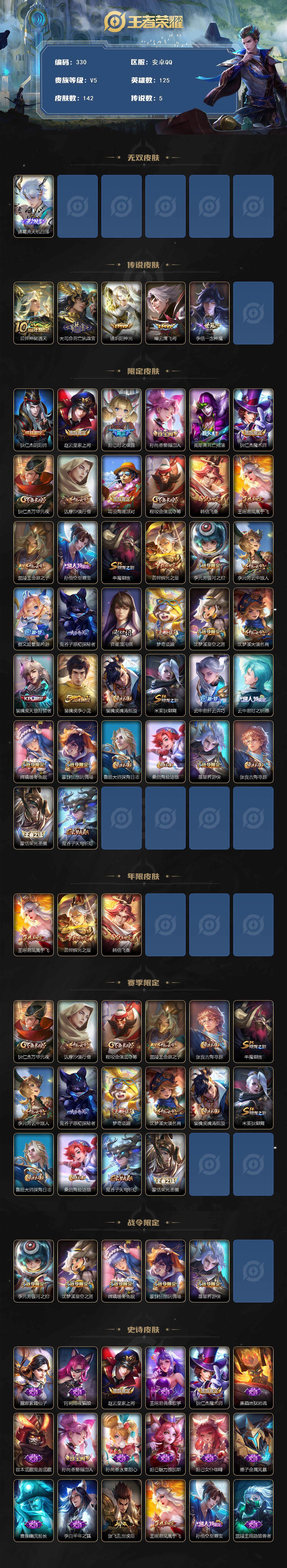 WZCMW3380351王者荣耀账号详情图2