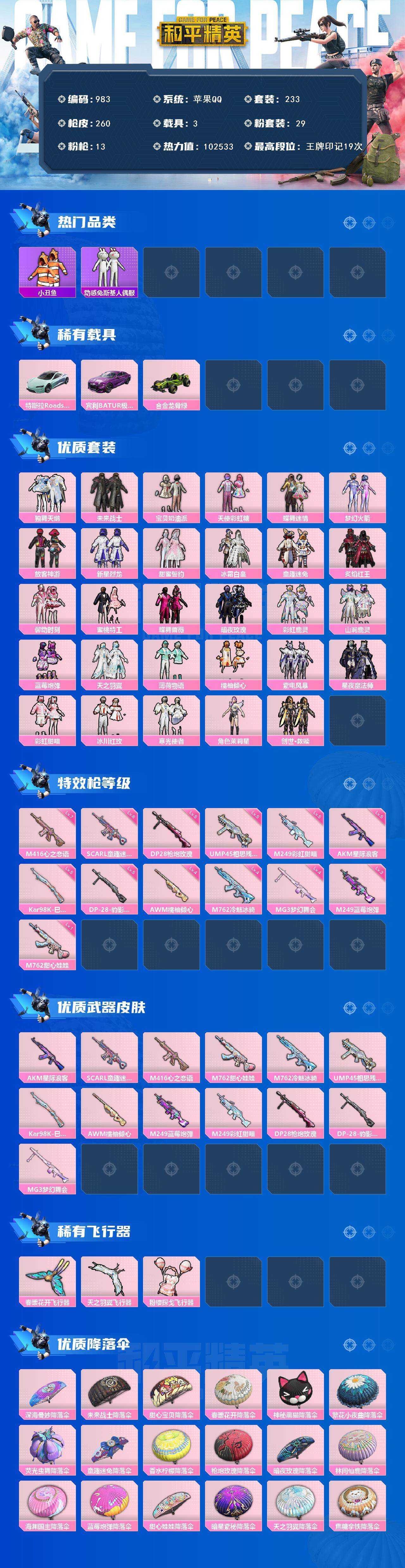 HPCMW3424916和平精英账号详情图2 HPCMW3424916和平精英账号详情图2