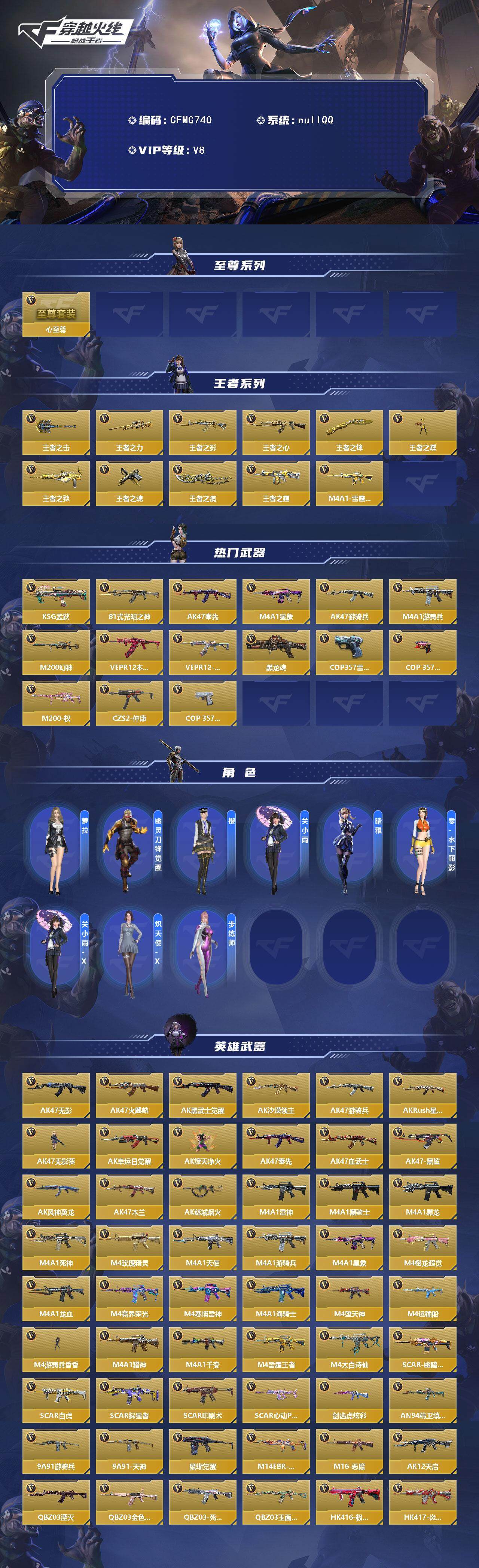 CFMQM366839枪战王者账号详情图3 CFMQM366839枪战王者账号详情图3