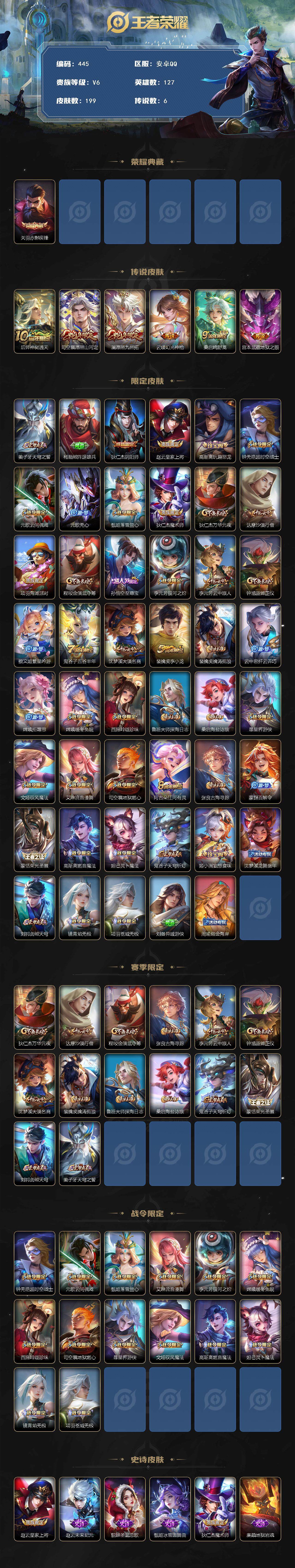 WZCMW3382419王者荣耀账号详情图2