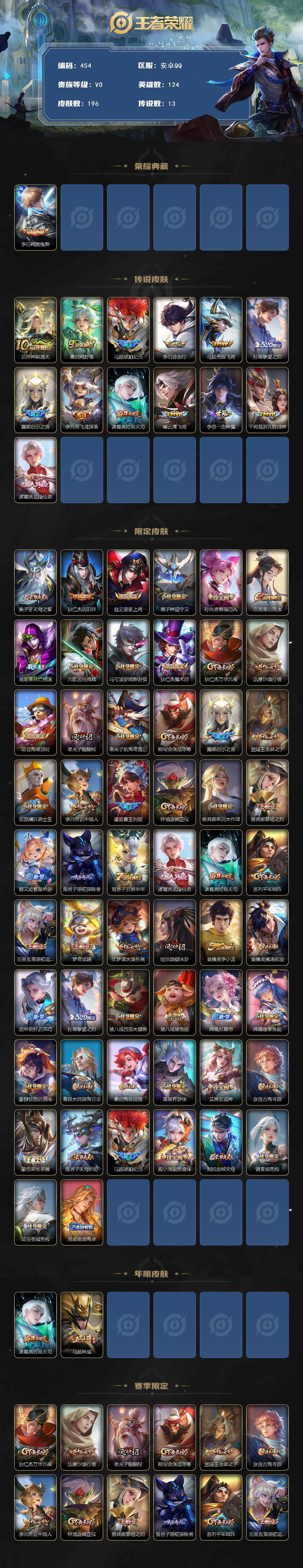 WZCMW3382884王者荣耀账号详情图2