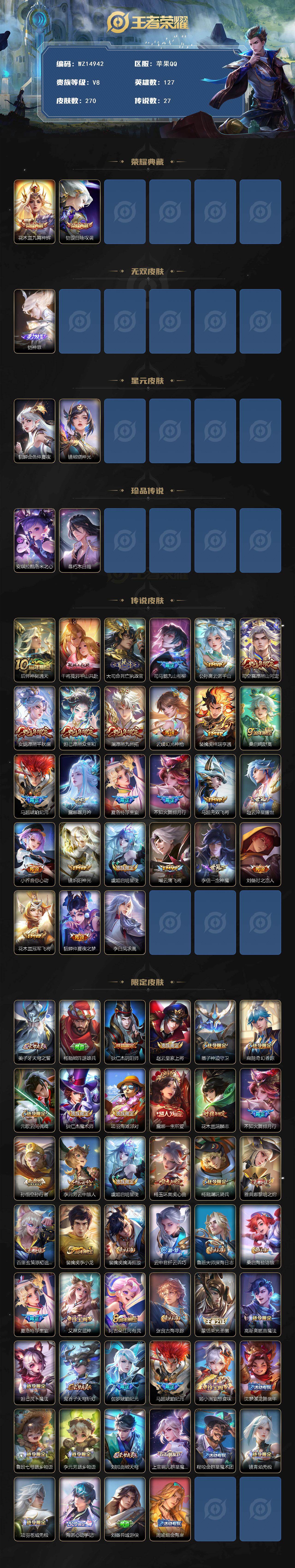 WZ0349522王者荣耀账号详情图2