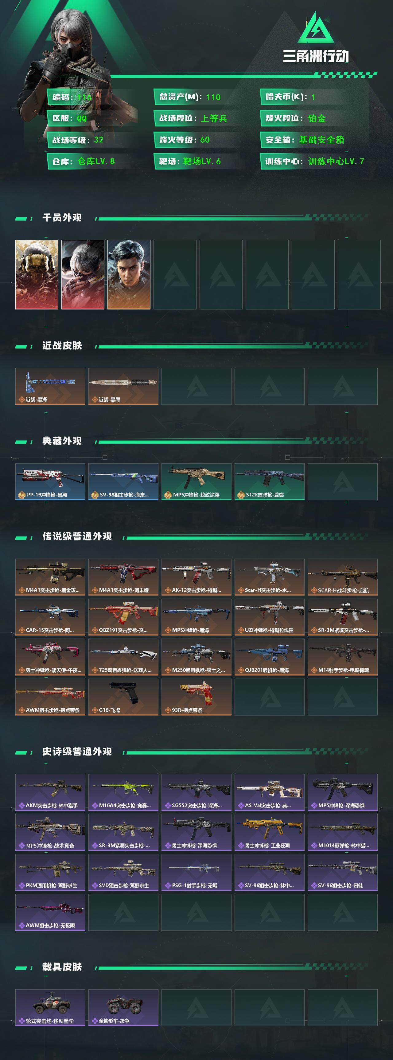 SJZQM368629三角洲行动账号详情图3 SJZQM368629三角洲行动账号详情图3