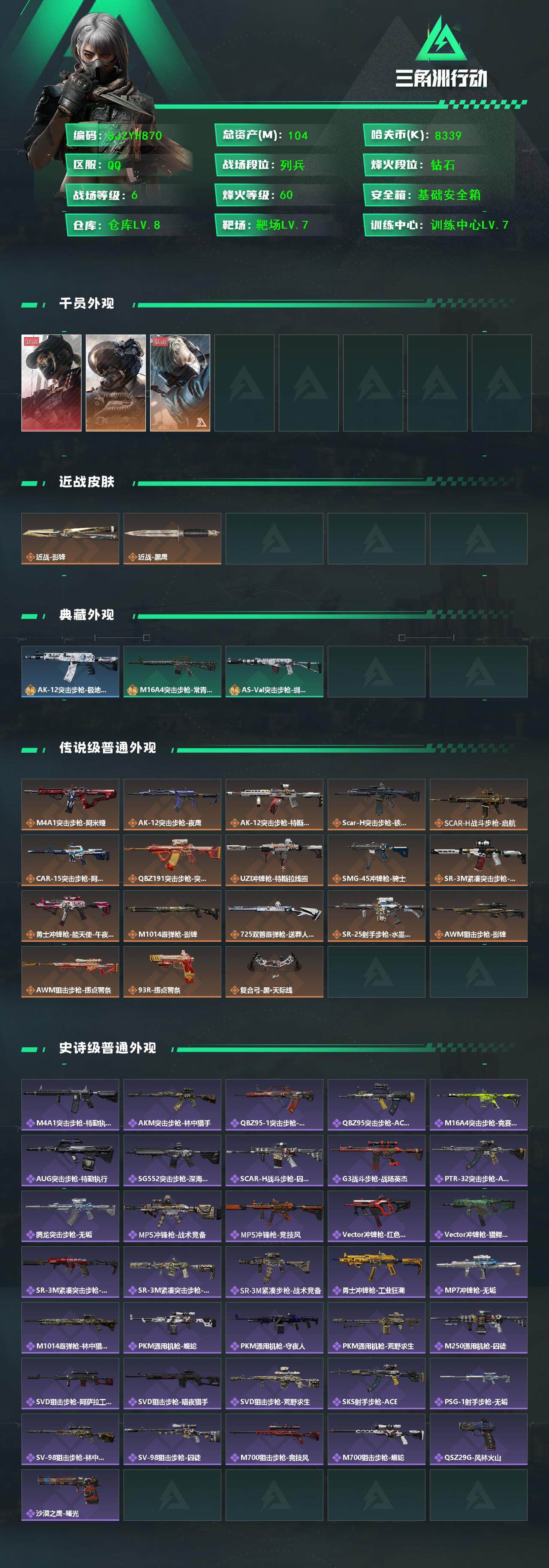 SJZQM381797三角洲行动账号详情图3 SJZQM381797三角洲行动账号详情图3