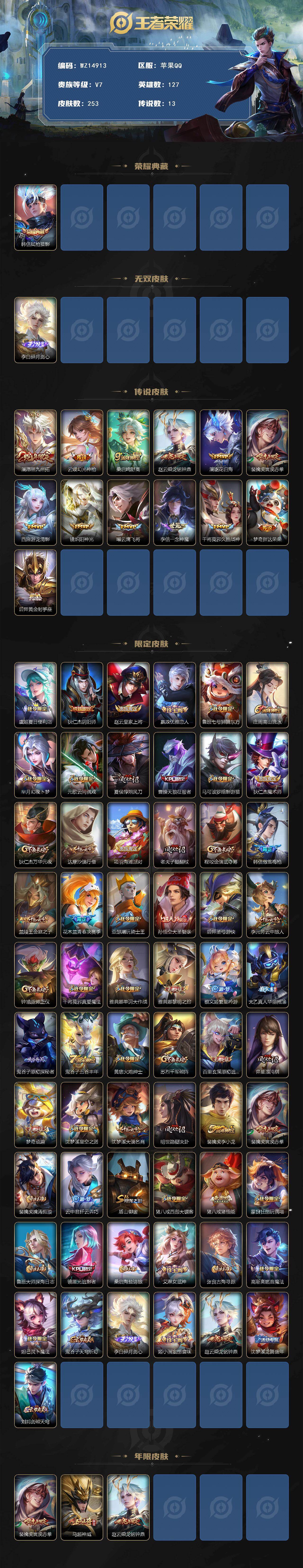 WZ0349518王者荣耀账号详情图2