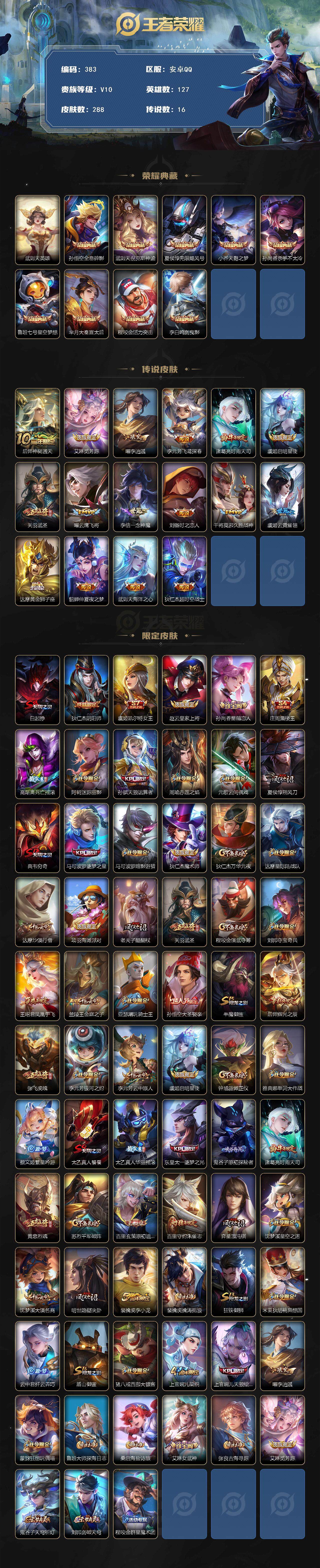 WZCMW3382437王者荣耀账号详情图2