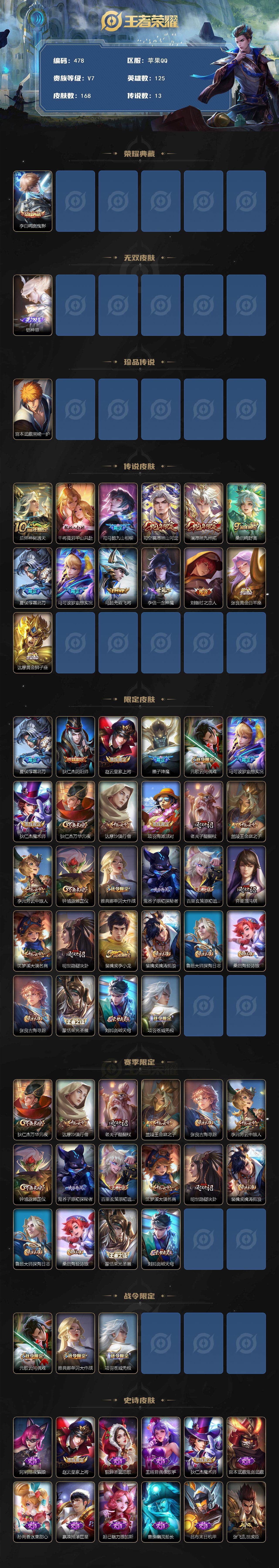 WZCMW3382892王者荣耀账号详情图2