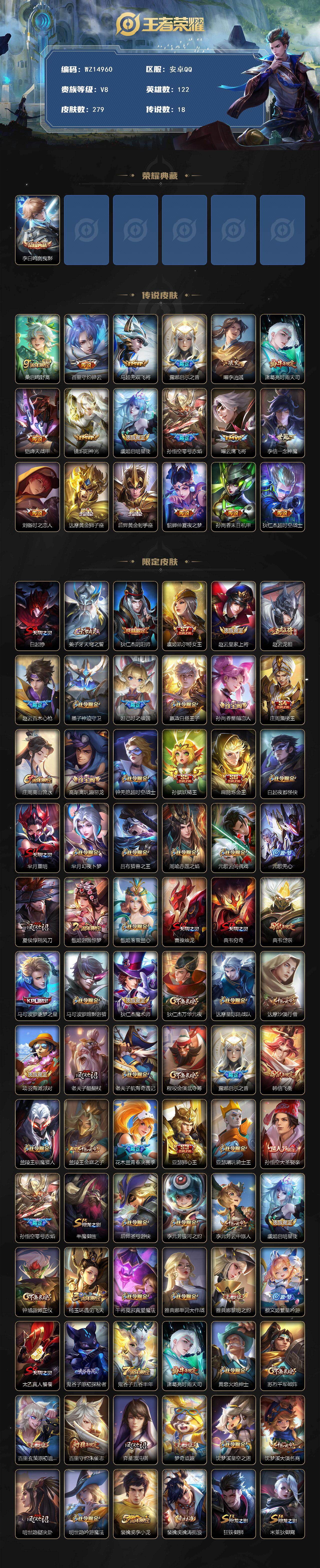 WZ0349529王者荣耀账号详情图2