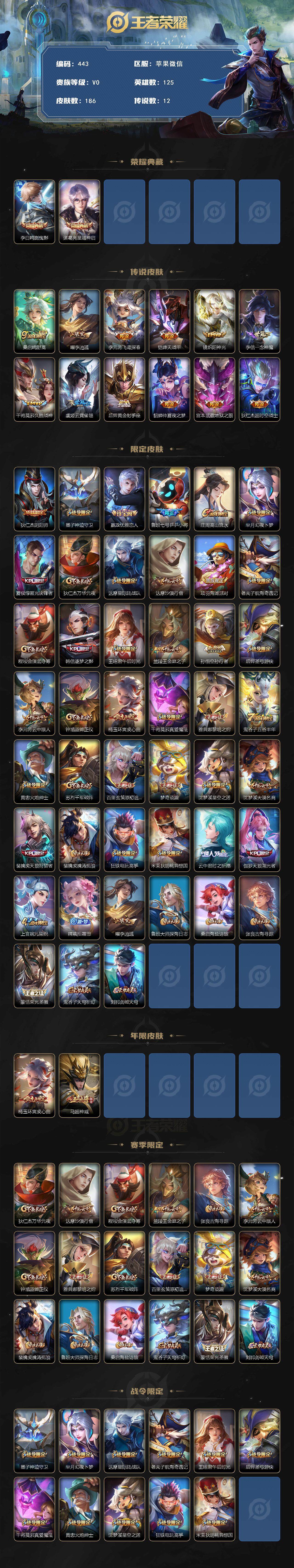 WZCMW3383628王者荣耀账号详情图2