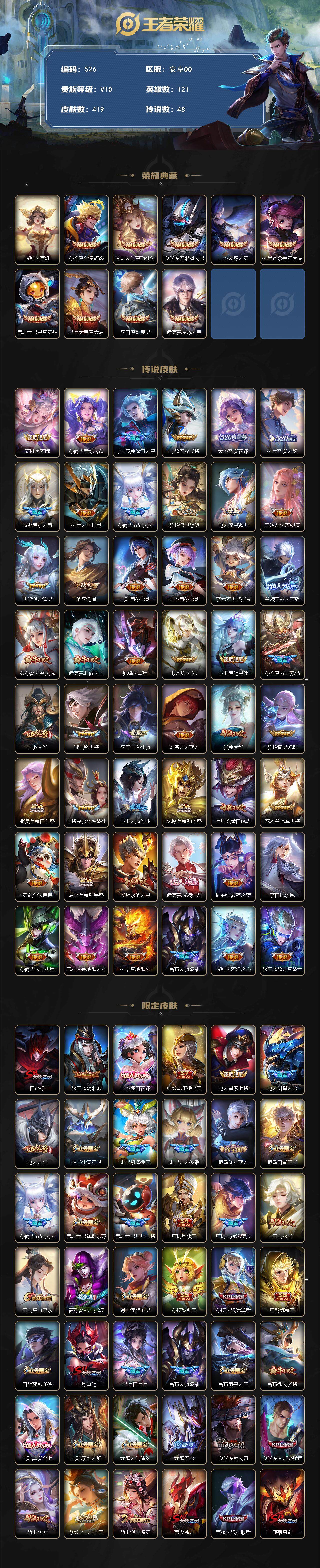 WZCMW3384322王者荣耀账号详情图2