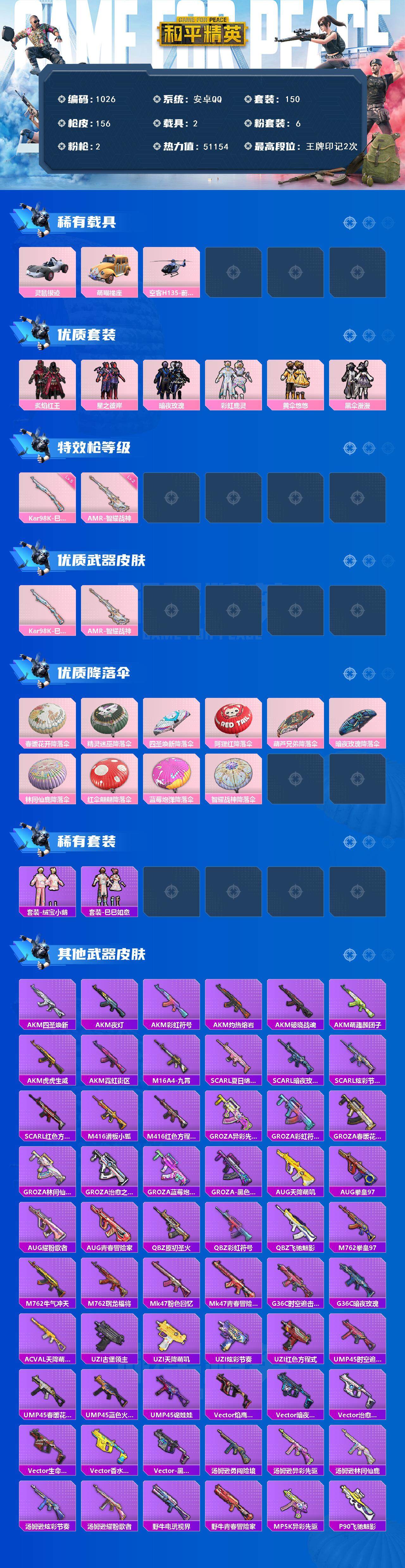 HPCMW3425112和平精英账号详情图2 HPCMW3425112和平精英账号详情图2