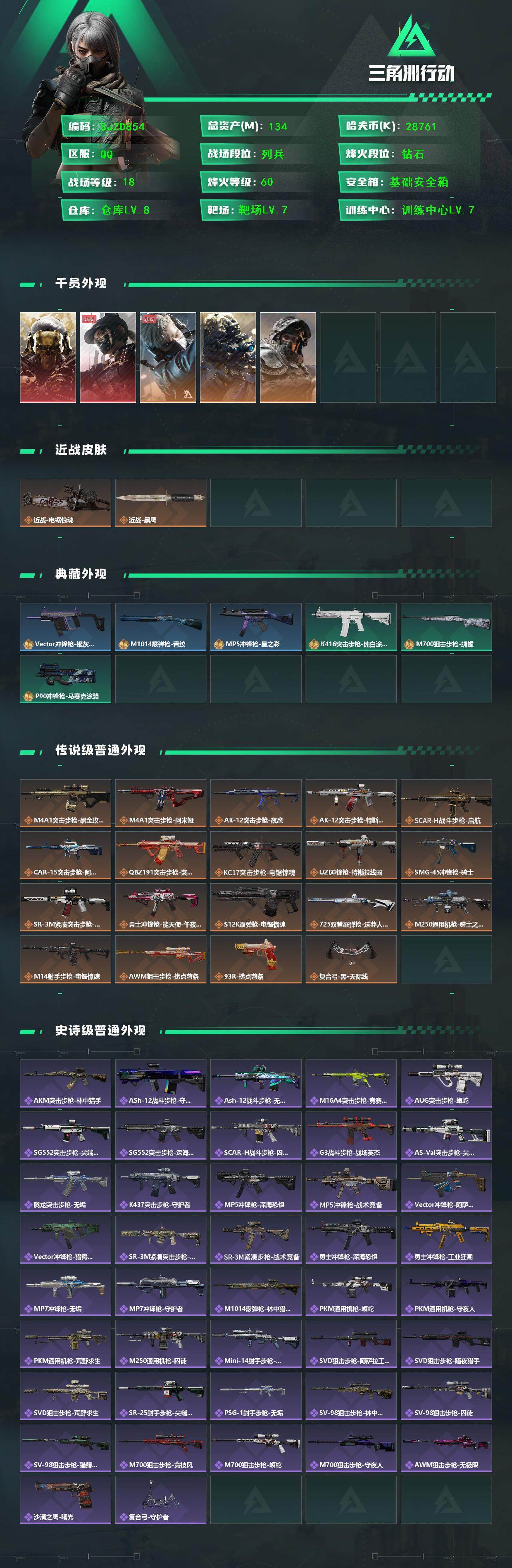 SJZEY383553三角洲行动账号详情图2 SJZEY383553三角洲行动账号详情图2