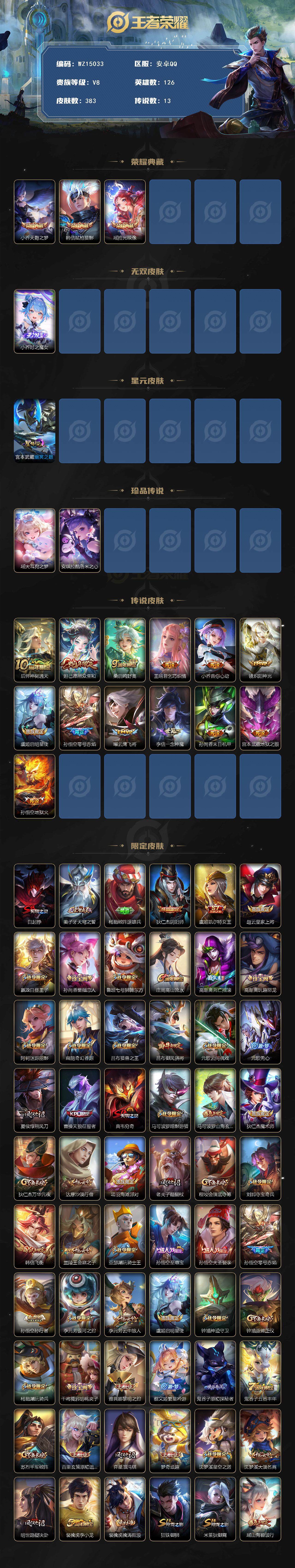 WZ0349541王者荣耀账号详情图2