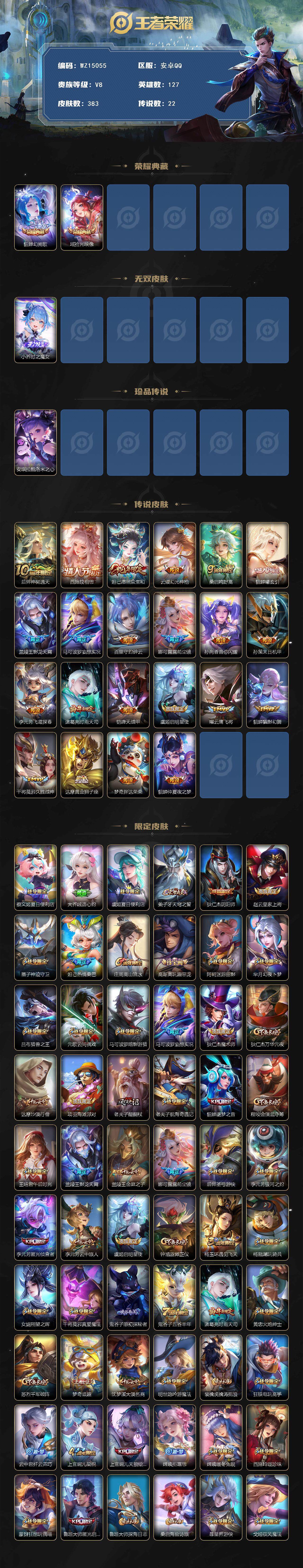 WZ0349547王者荣耀账号详情图2