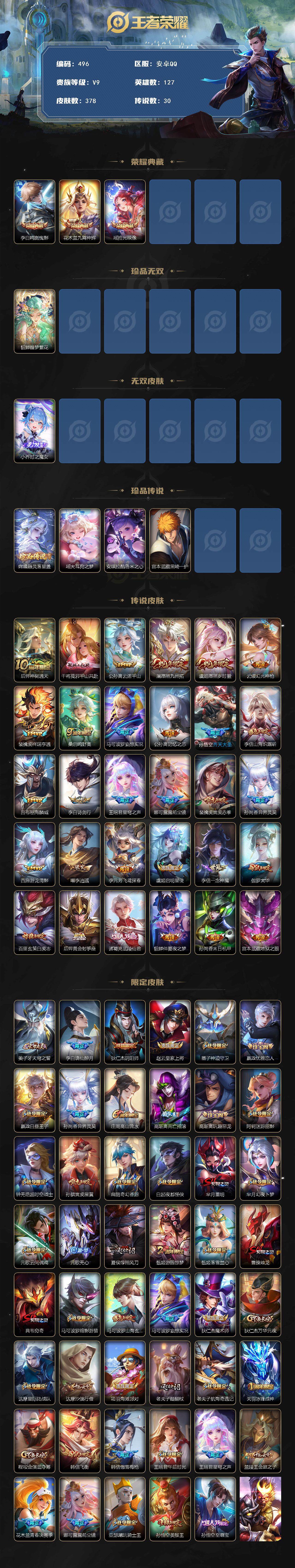 WZCMW3385426王者荣耀账号详情图2