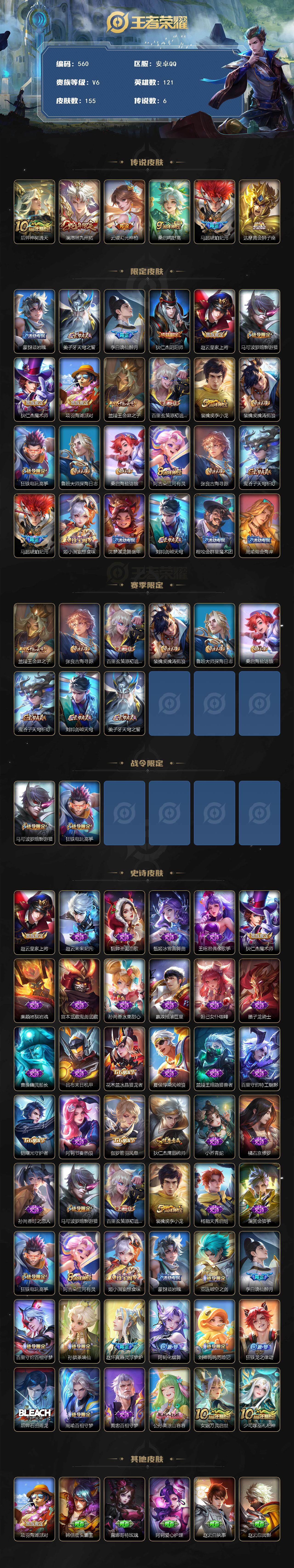 WZCMW3385885王者荣耀账号详情图2