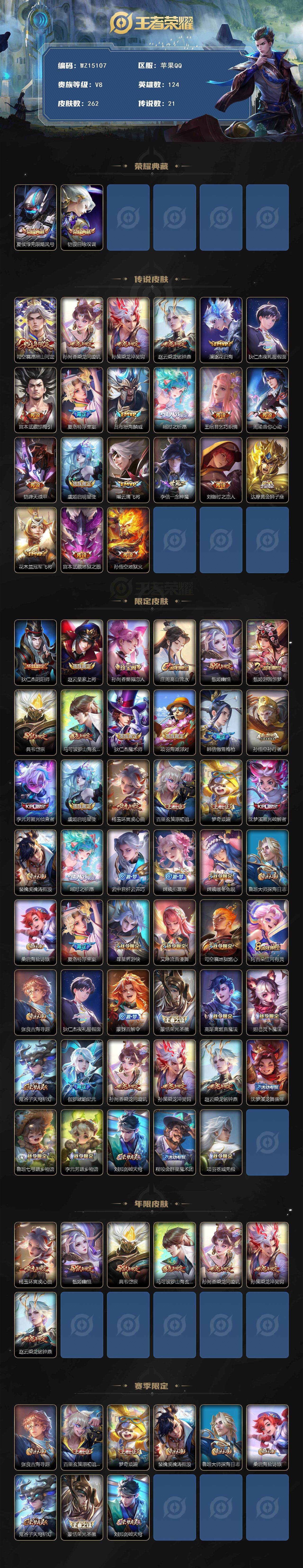 WZ0349556王者荣耀账号详情图2