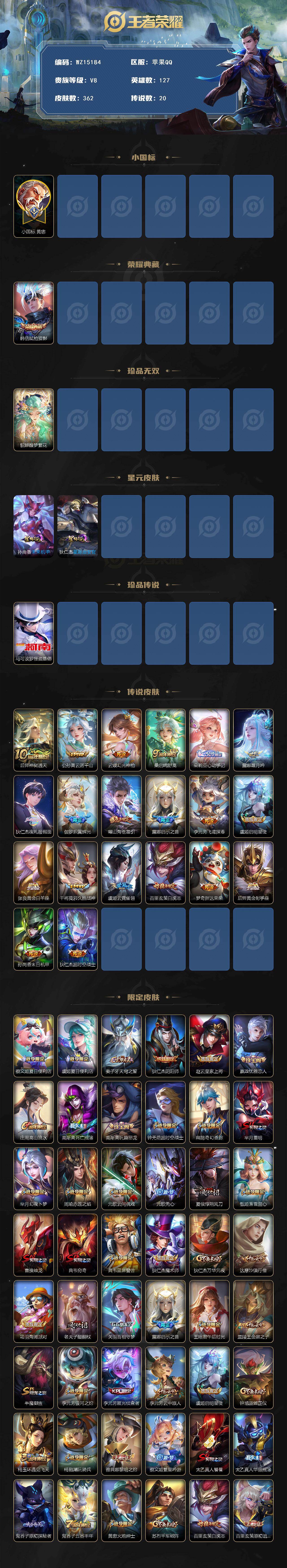 WZ0349571王者荣耀账号详情图2