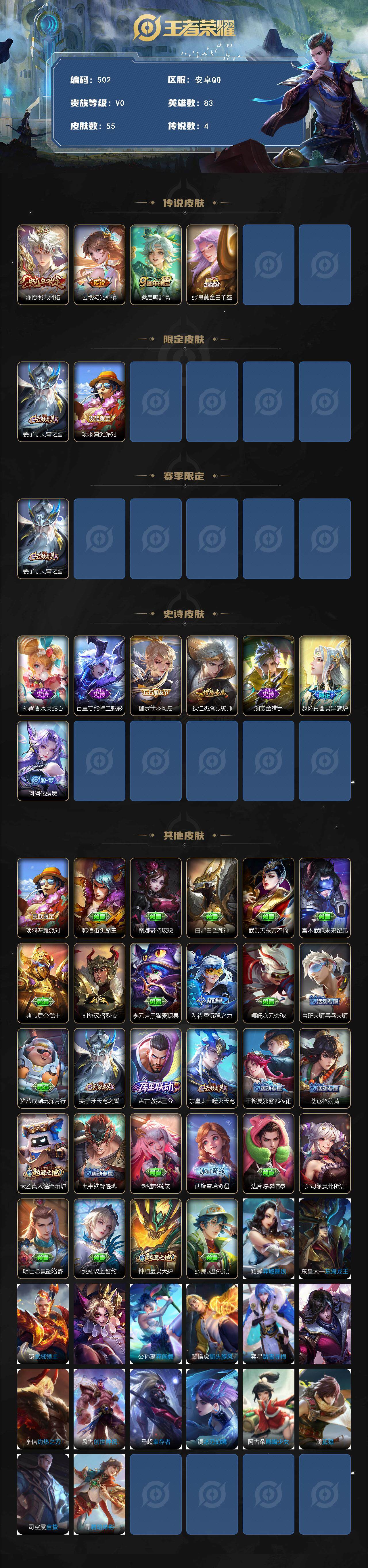 WZCMW3385391王者荣耀账号详情图2