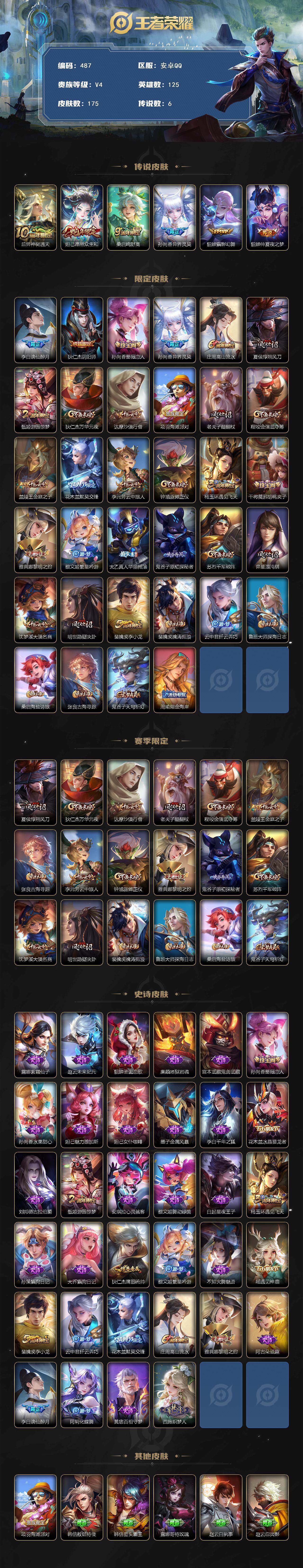 WZCMW3385418王者荣耀账号详情图2