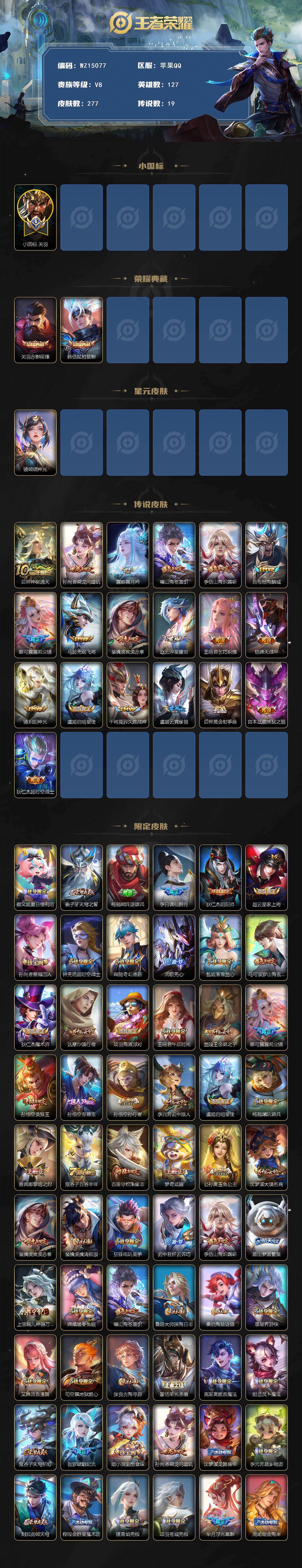 WZ0349550王者荣耀账号详情图2