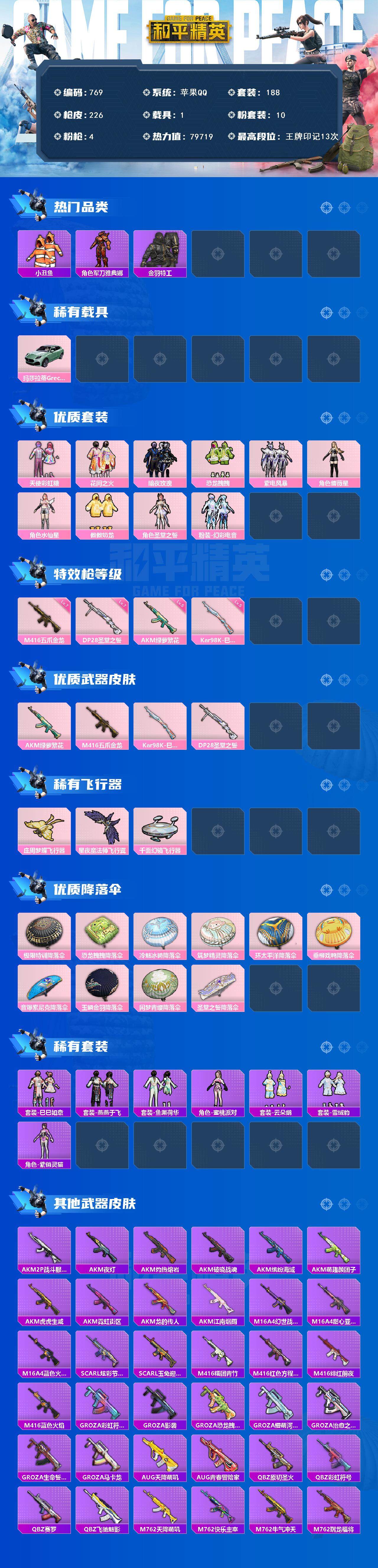 HPJZ3397958和平精英账号详情图2 HPJZ3397958和平精英账号详情图2